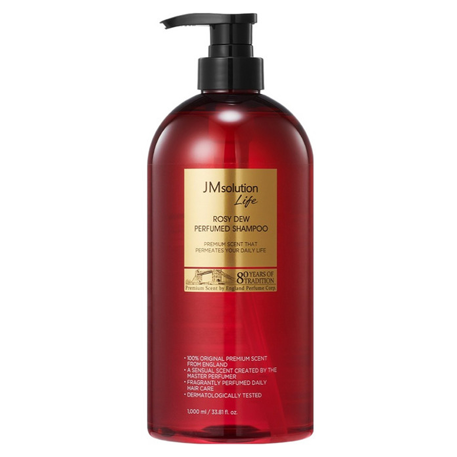 JM SOLUTION LIFE ROSY DEW PERFUMED SHAMPOO Парфюмированный шампунь для волос Бергамот, Роза, Кедр 500мл