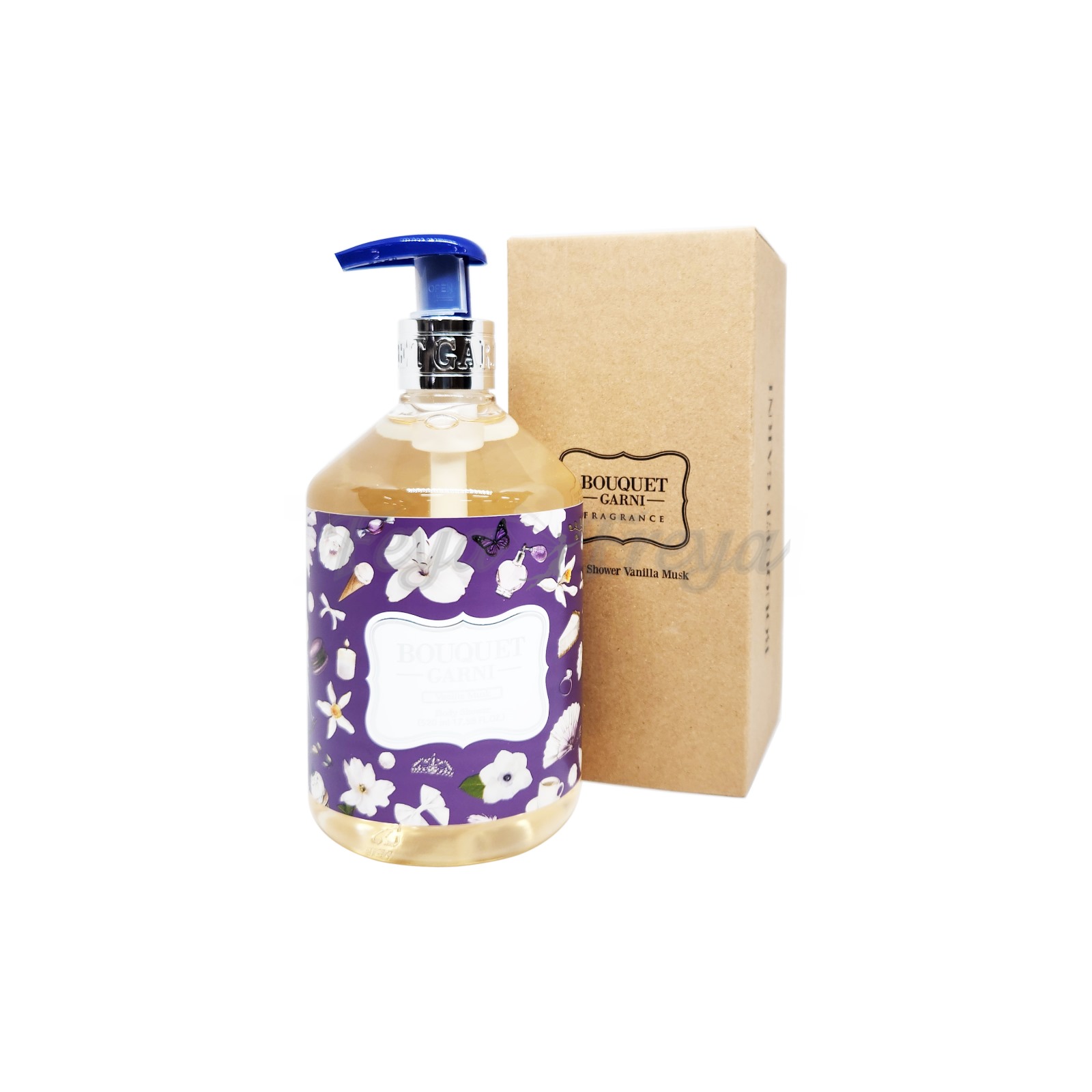 BOUQUET GARNI FRAGRANCED BODY SHOWER VANILLA MUSK 520ml Парфюмированный гель для душа "Ваниль и мускус" 520мл