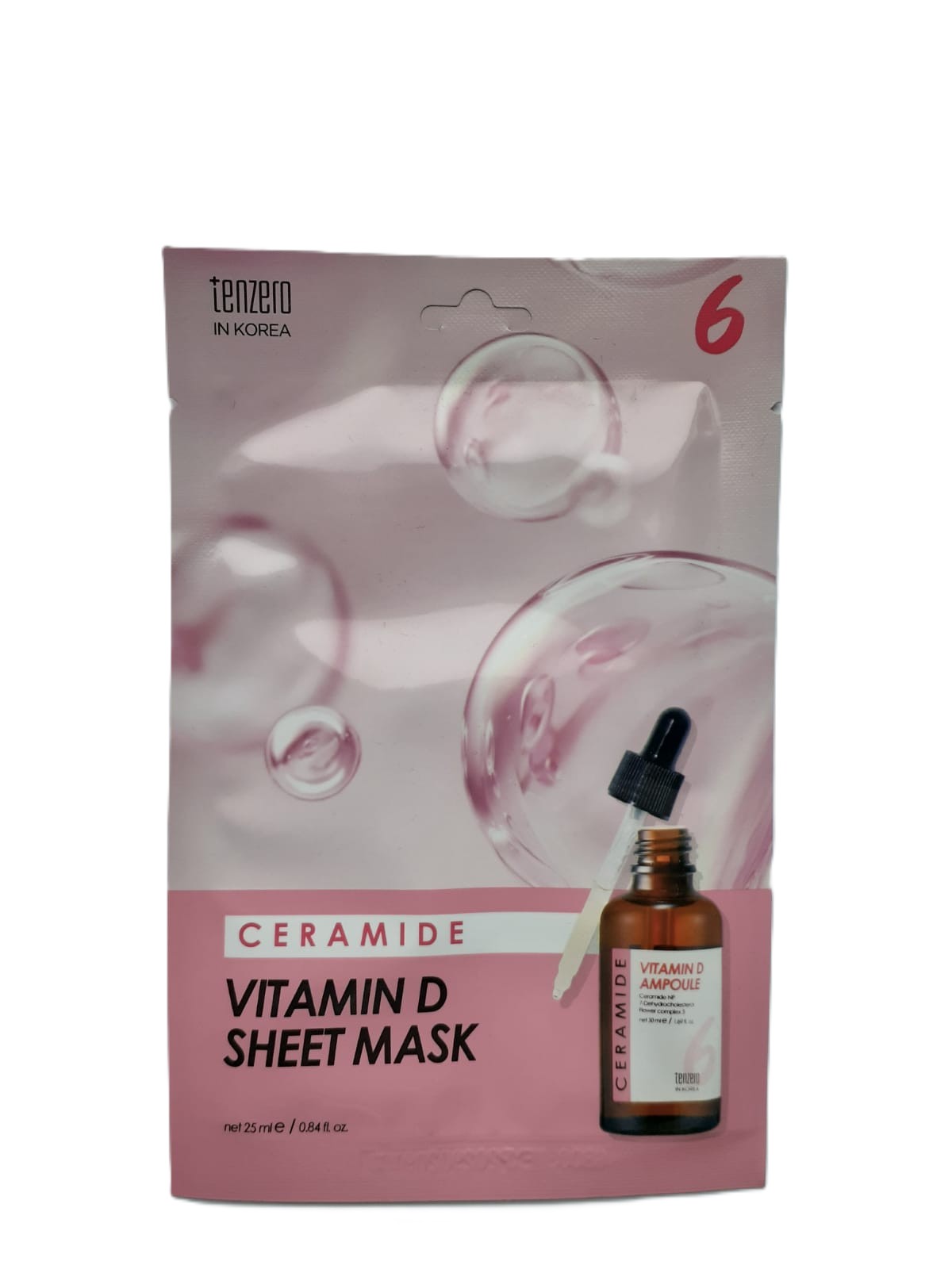 TENZERO CERAMIDE VITAMIN D AMPOULE SHEET MASK Маска для лица с витамином Д 25мл