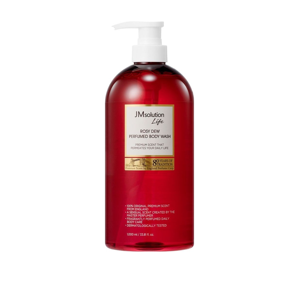 JM SOLUTION LIFE ROSY DEW PERFUMED BODY WASH Парфюмированный гель для душа Бергамот, Роза, Кедр 1000мл