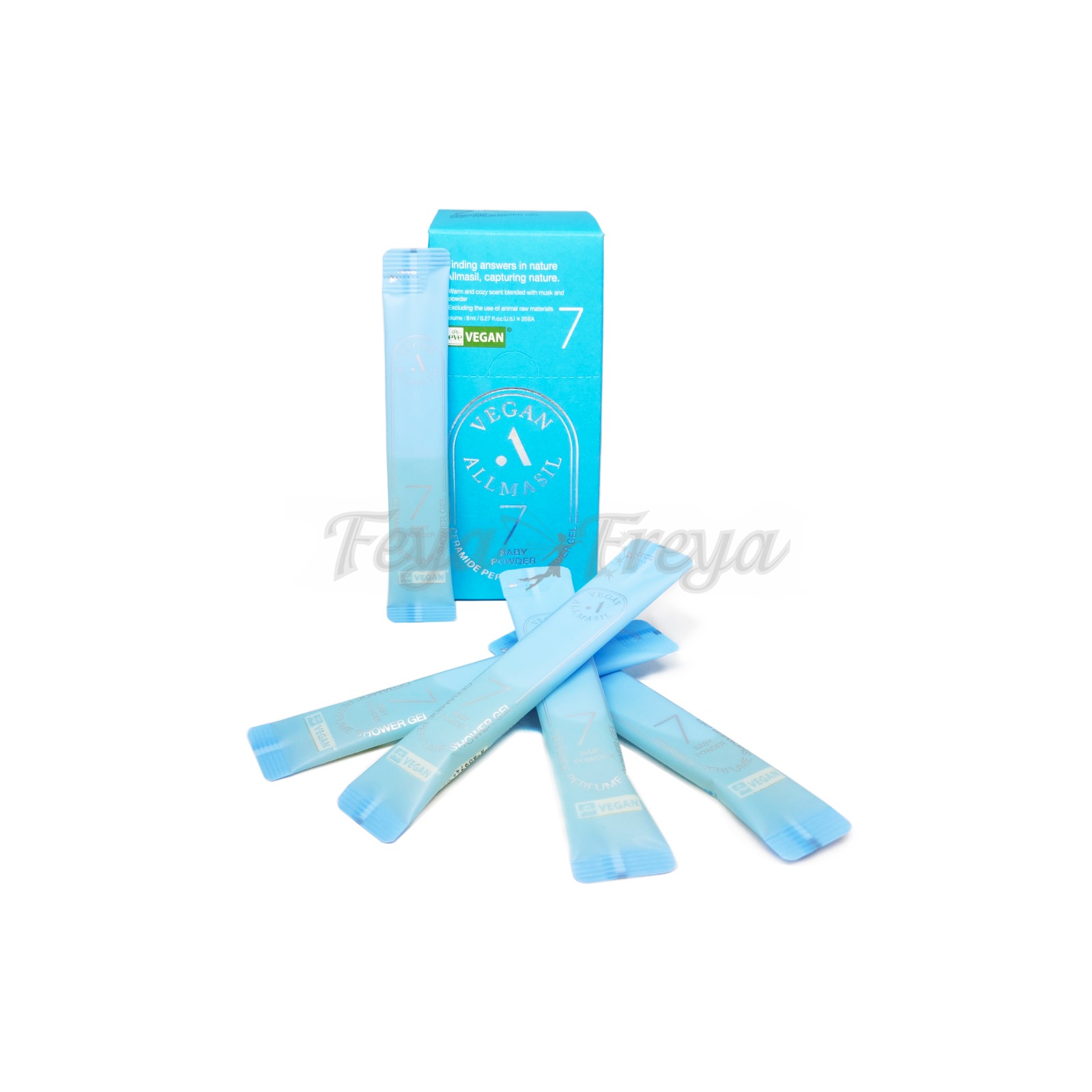 ALLMASIL 7 CERAMIDE PERFUME SHOWER GEL BABY POWDER STICK POUCH Парфюмированный гель для душа с керамидами "Пудра" 8мл