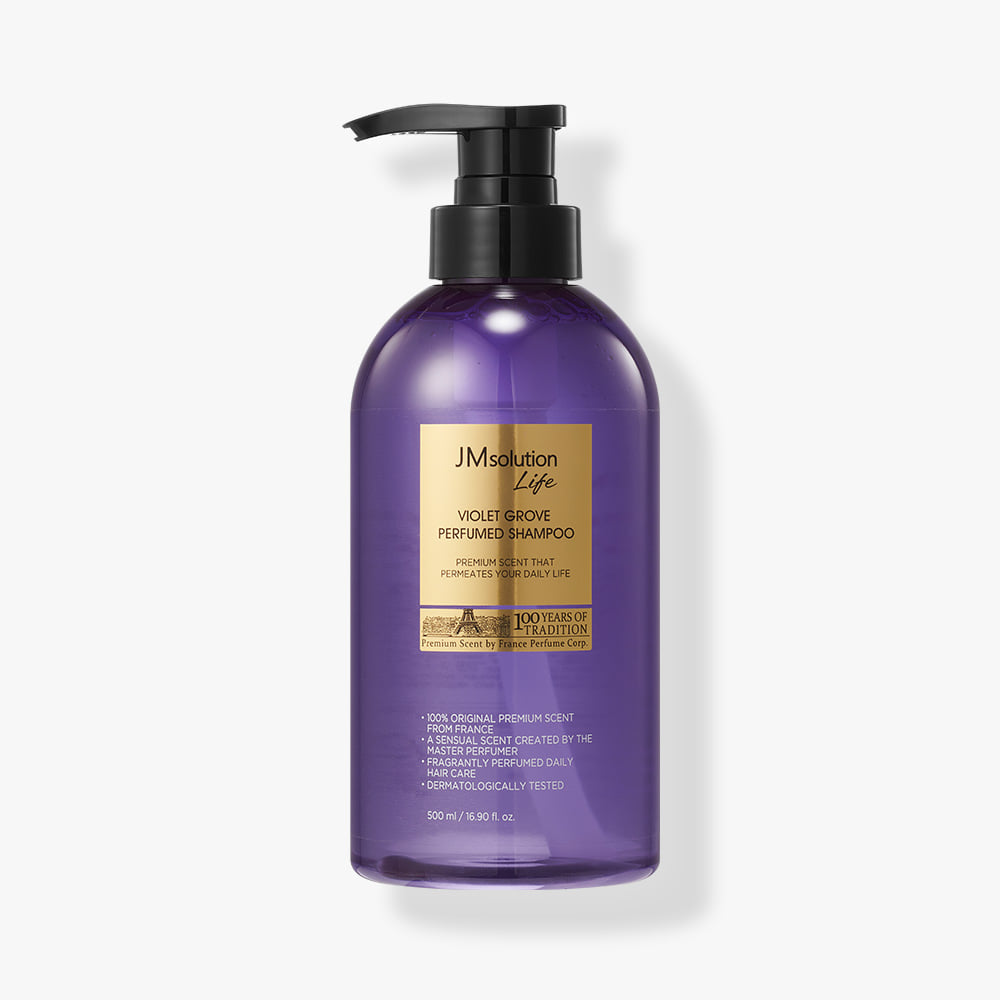 JM SOLUTION LIFE VIOLET GROVE PERFUMED SHAMPOO Парфюмированный шампунь для волос Лакрица, Пачули, Ваниль 500мл