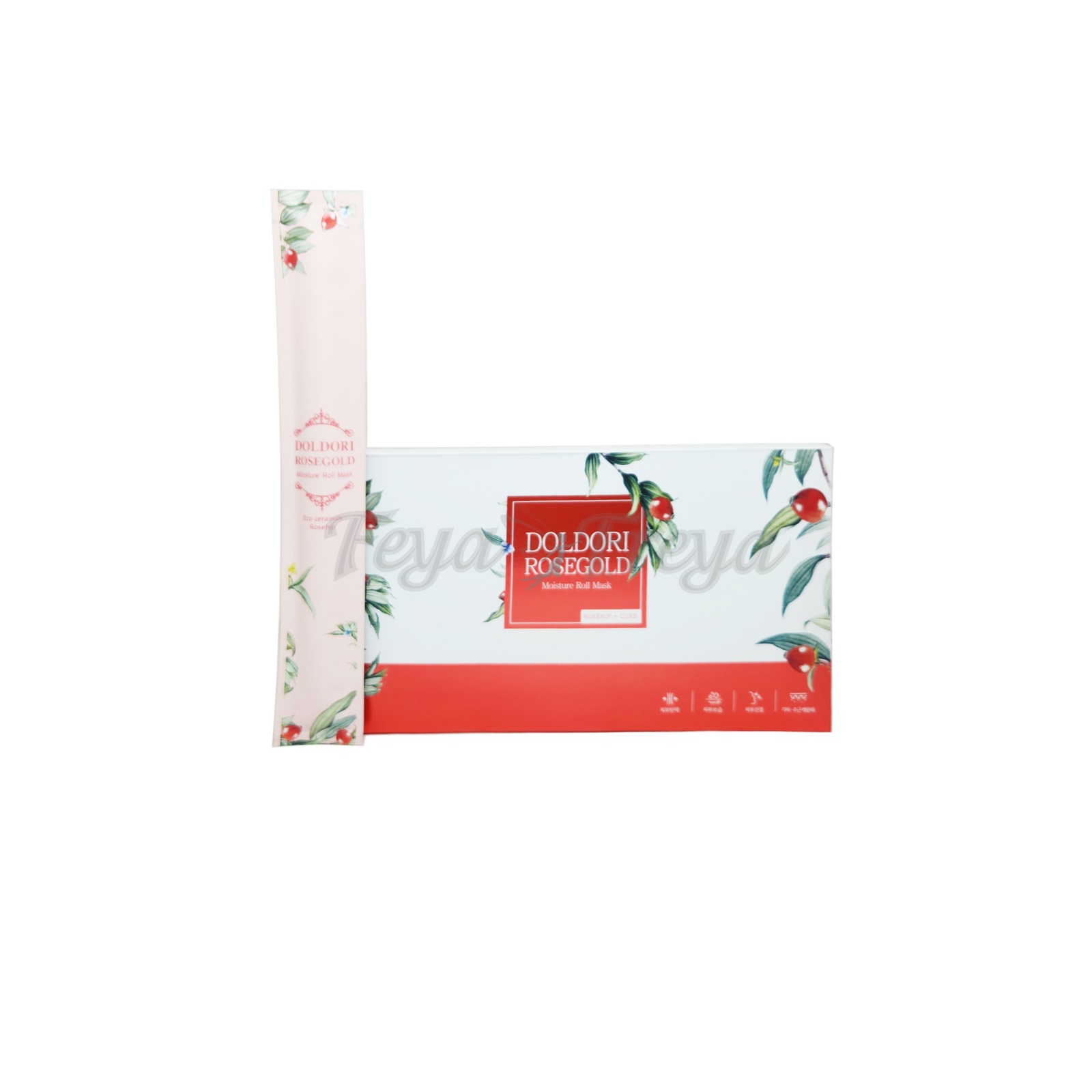 CELLVIO DOLDORI ROSE GOLD MOISTURE ROLL MASK Тканевая маска с золотом и экстрактом шиповника 27мл