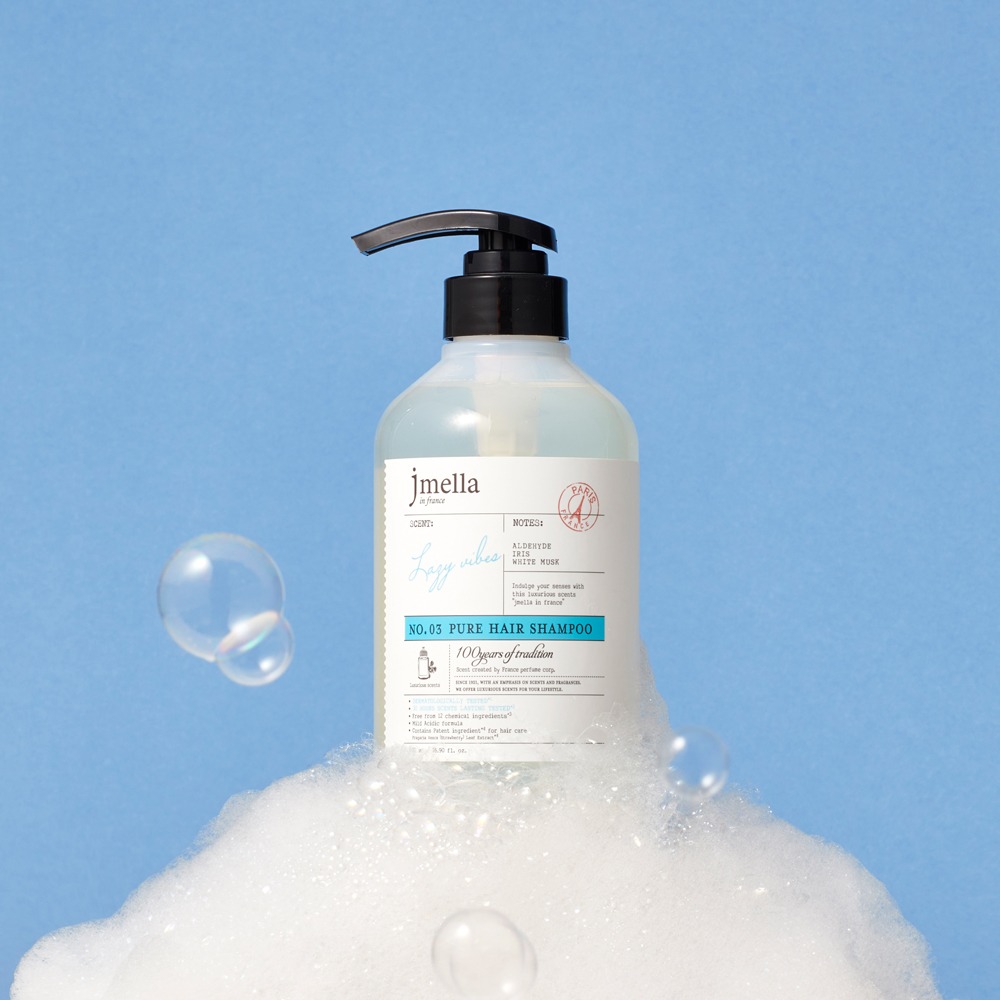 JMELLA IN FRANCE DISNEY LAZY VIBES HAIR SHAMPOO Парфюмированный шампунь для волос "Белый мускус и ирис" (Золушка) 500мл