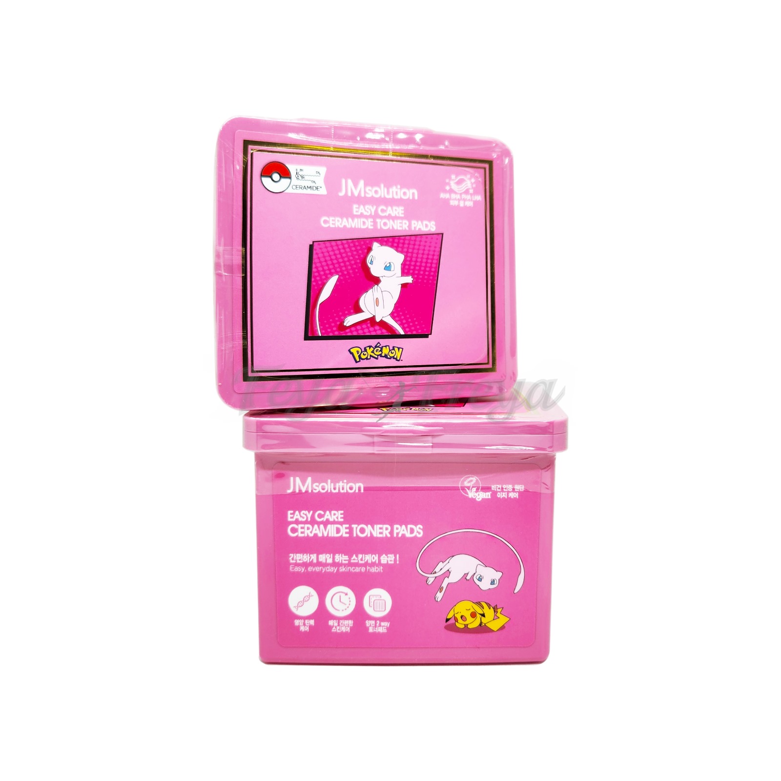 JM SOLUTION EASY CARE CERAMIDE TONER PADS Очищающие тонер педы с церамидами (Мью) 70шт (200мл)