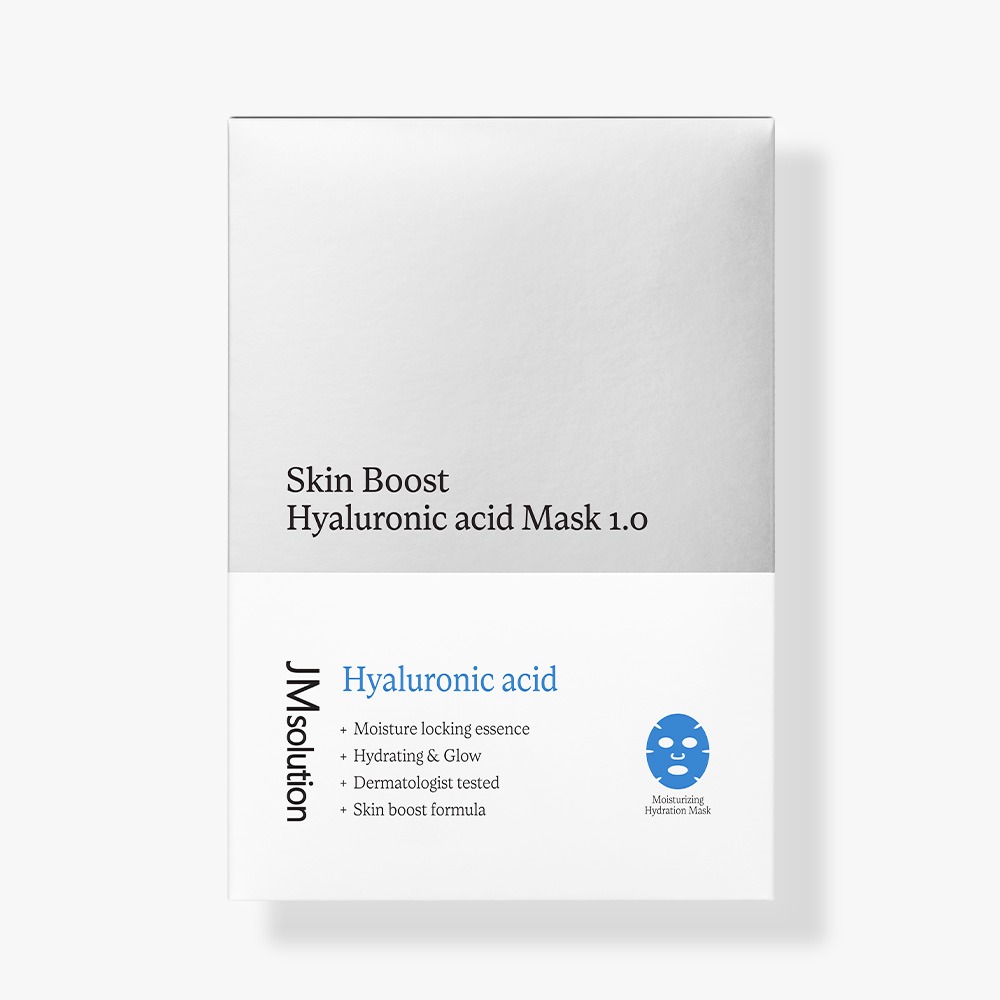 JM SOLUTION SKIN BOOST HYALURONIC ACID MASK 1.0 Увлажняющая тканевая маска с гиалуроновой кислотой 30мл