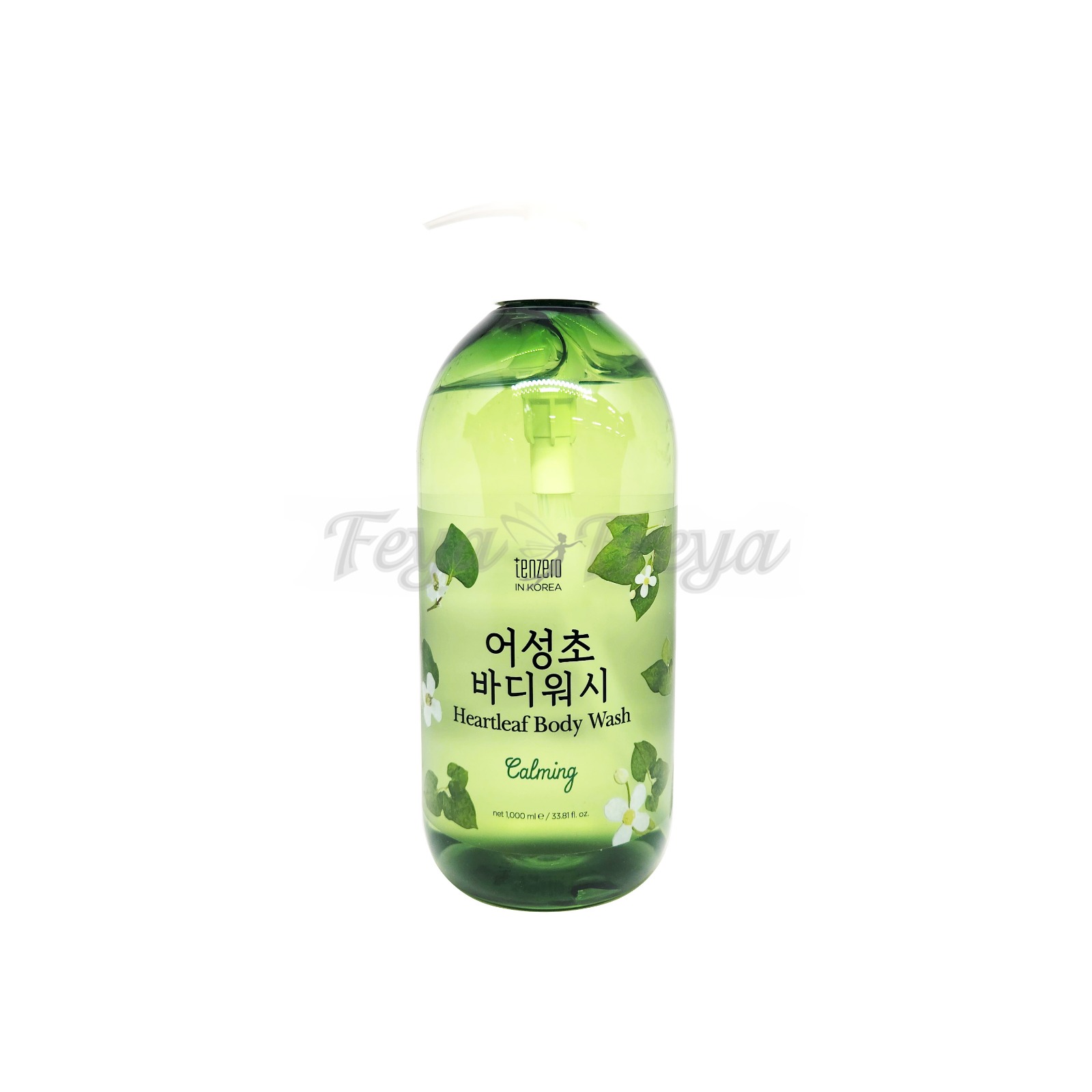 TENZERO CALMING HEARTLEAF BODY WASH Успокаивающий гель для душа с экстрактом хауттюйнии 1000мл