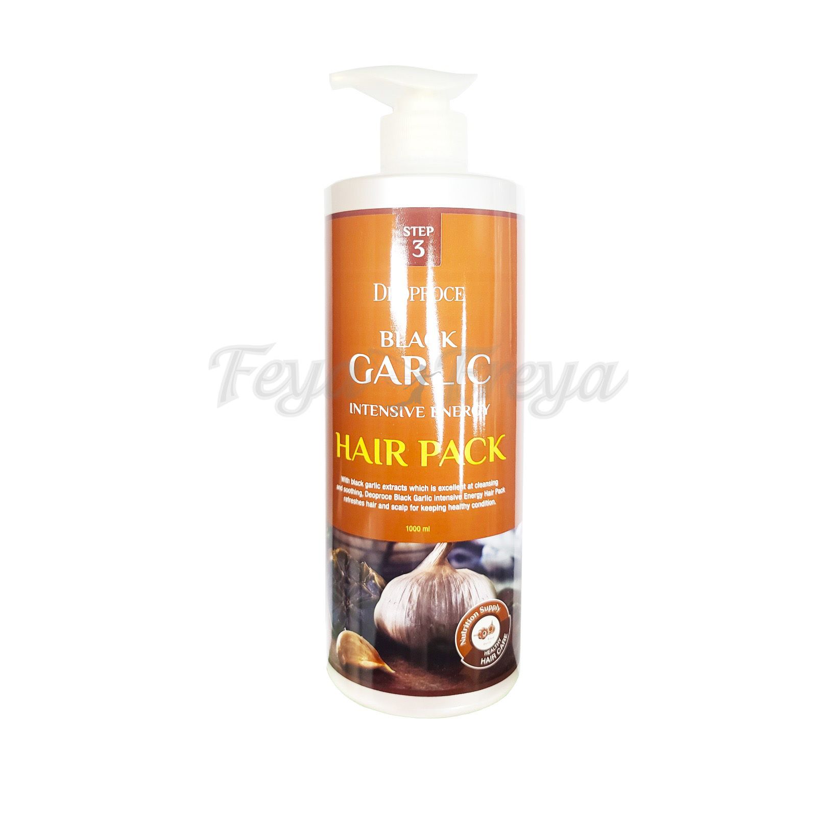 DEOPROCE BLACK GARLIC INTENSIVE ENERGY HAIR PACK Маска от выпадения волос с экстрактом черного чеснока 1000мл