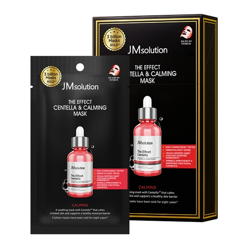JM SOLUTION THE EFFECT CENTELLA & CALMING MASK Тканевая маска с экстрактом центеллы 24мл