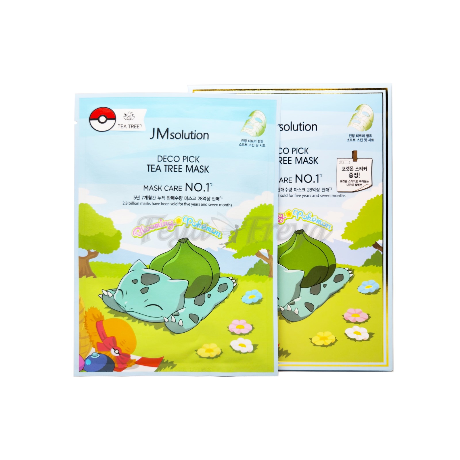 JM SOLUTION DECO PICK TEA TREE MASK Противовоспалительная маска с экстрактом чайного дерева (Бульбазавр) 30мл