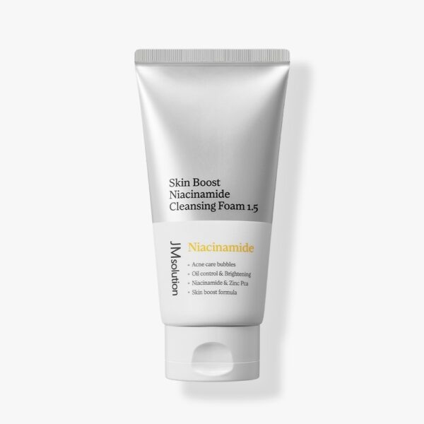 JM SOLUTION SKIN BOOST NIACINAMIDE CLEANSING FOAM 1.5 150ml Отбеливающая пенка для умывания с ниацинамидом 150мл