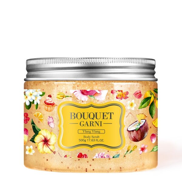 BOUQUET GARNI SUGAR BODY SCRUB YLANG YLANG 500g Сахарная гель-скатка для тела "Иланг-иланг" 500гр