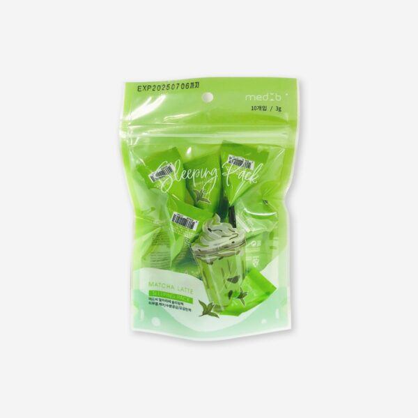 MEDB MATCHA LATTE SLEEPING PACK 3g*10ea Ночная маска для лица с экстрактом матча 3гр*10шт